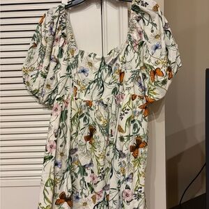 The Girls Botanical Butterfly Dress